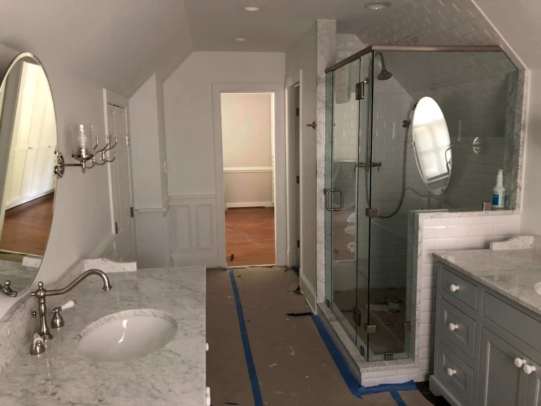 Narrow Bathroom Remodel