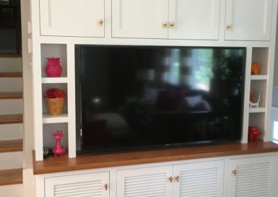 Custom Staircase Entertainment Center